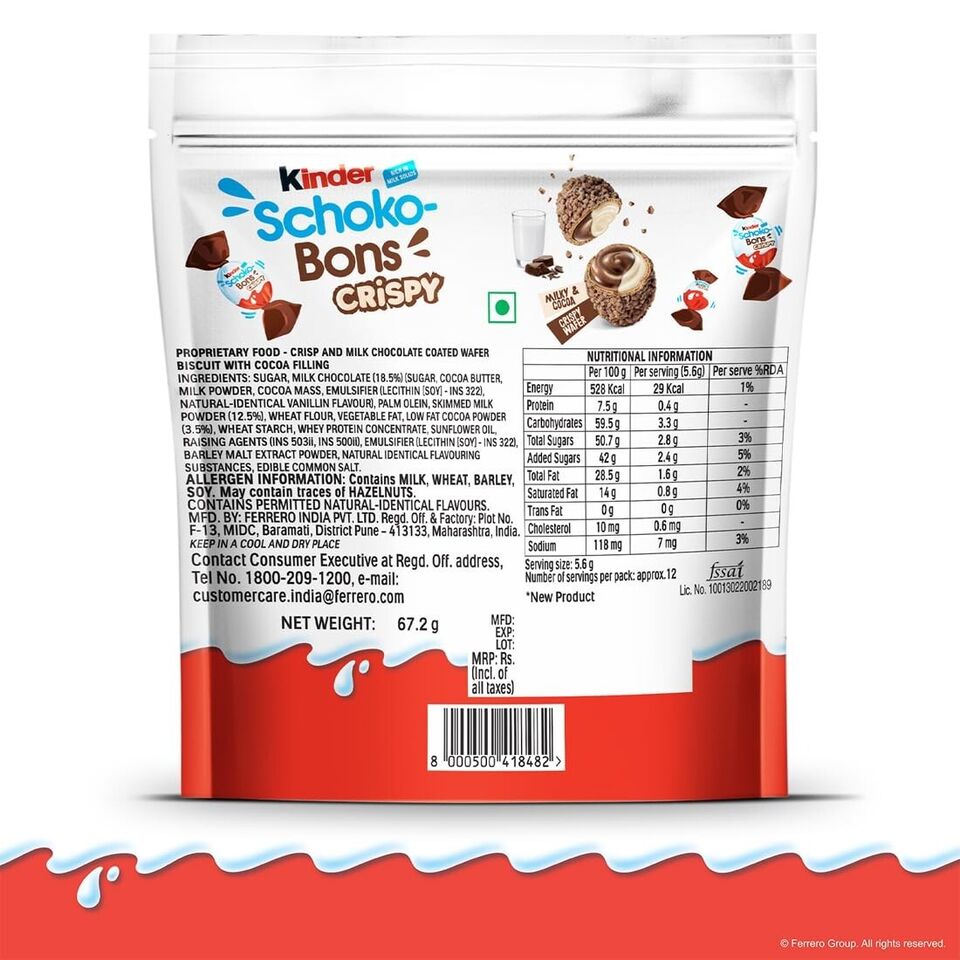 Kinder Schoko Bons Crispy 12er Pack 67g